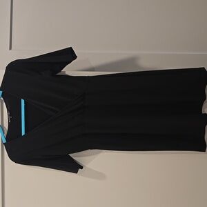 Elegant Black Wrap Dress